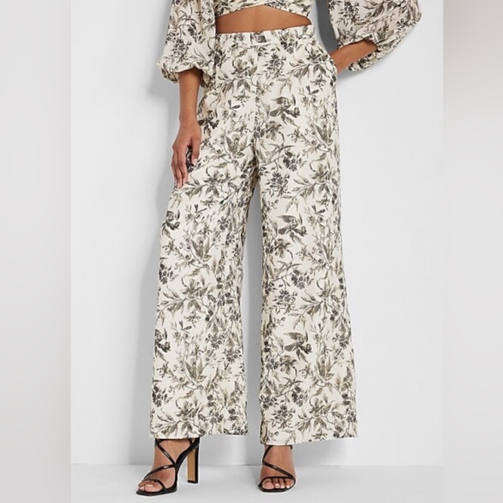Express Floral Wide Leg Pant